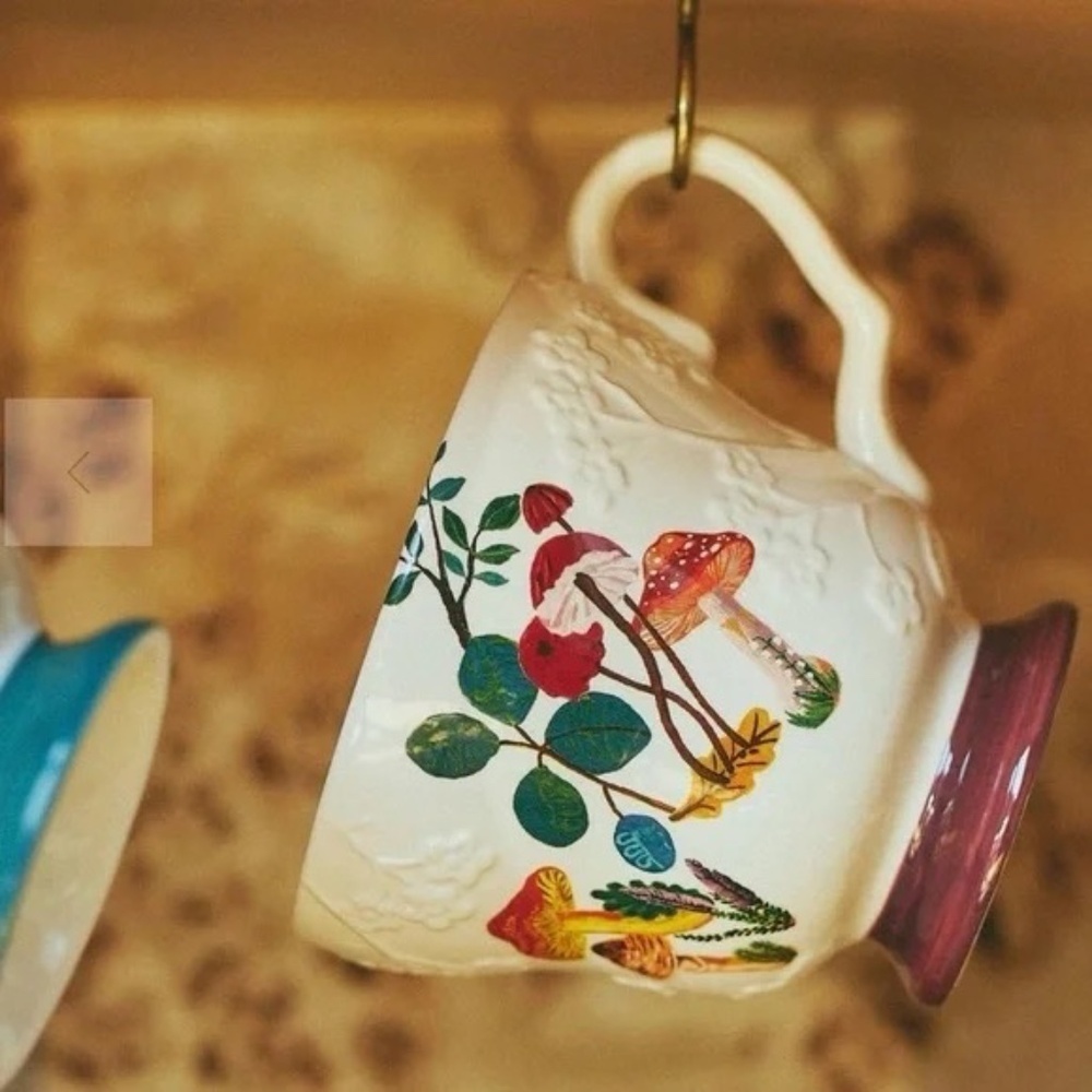 NWT Anthropologie Nathalie Lete Marias Mug Mushroom - Picture 1 of 3